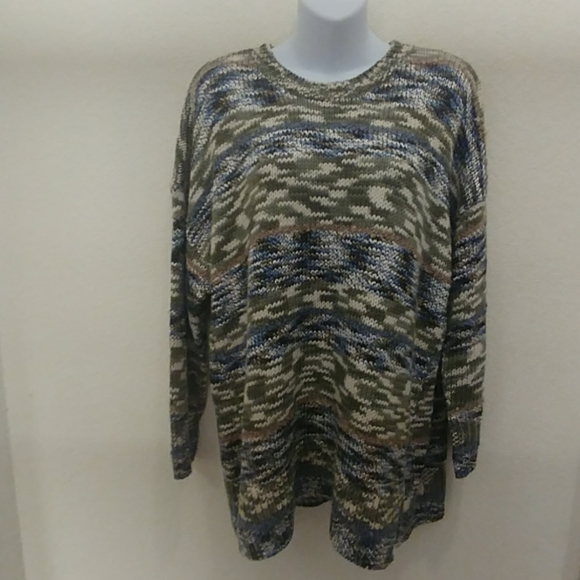 Westbound Petites Striped Crew Neck Sweater - Picture 2 of 8